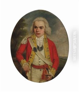 Portrait Of An Officer, Traditionally Identified As George Tibbs, Three-quarter-length, In Uniform Holding A Sword
