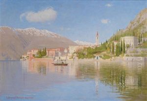 Blick Auf Varenna Am Comer See