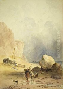 Kustenlandschaft Mit Fischern by Joseph William Allen