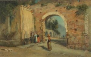 Street Scene by Walter Francis Brown