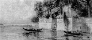 View Of A Venetian Canal by Walter Francis Brown