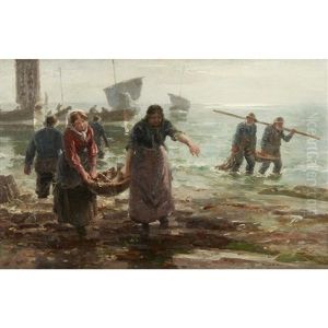 Unloading The Catch by William Marshall Brown