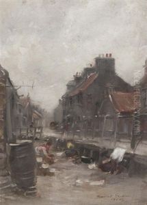 Fisherfolk, Probably Berwickshire by William Marshall Brown