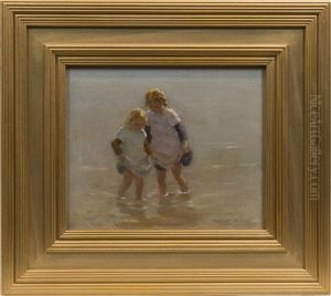 The Young Paddlers by William Marshall Brown