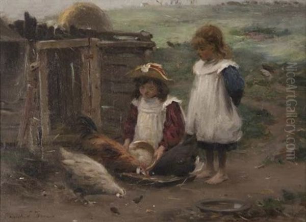 Feeding The Chickens - view 1