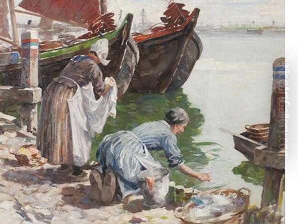 Washerwomen Volendam - view 1