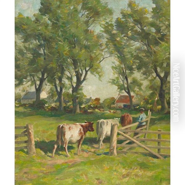 Wester Howgate, Leading Cows To Pasture - view 1