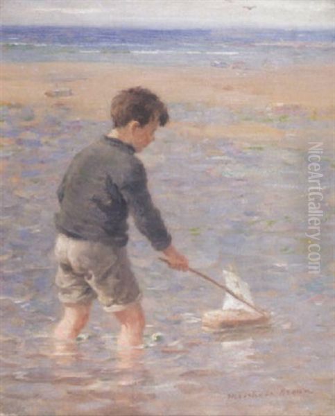 Sailing The Toy Boat - view 1