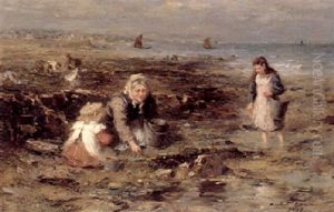 Gathering Shellfish by William Marshall Brown