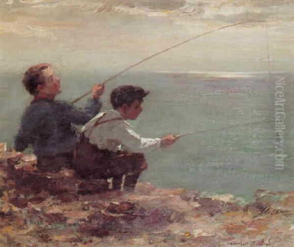Boys Fishing - view 1