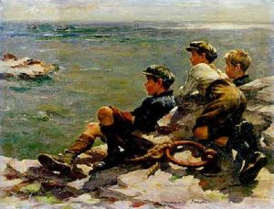 Watching The Race by William Marshall Brown