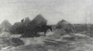 Haymaking by William Marshall Brown