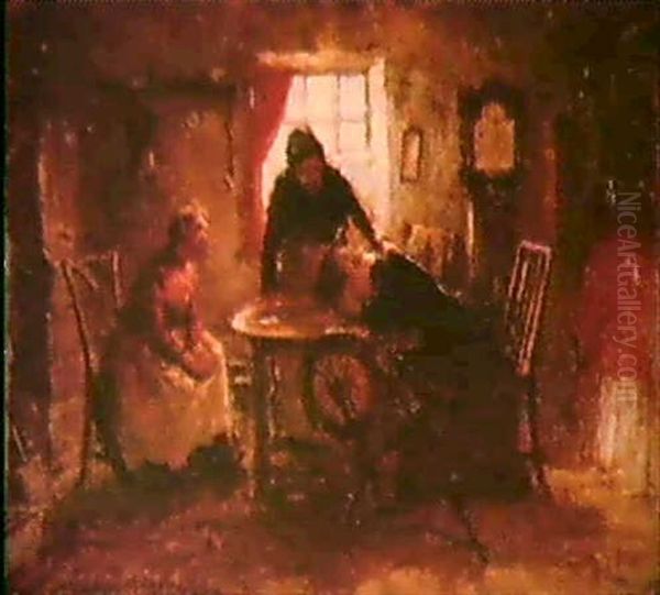 Three Women In Interior - view 1