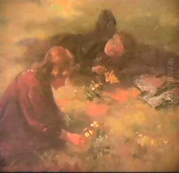 Picking Primroses - view 1