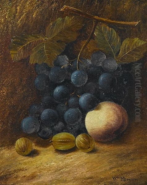 A Still Life With Grapes, Figs, And Peach - view 1