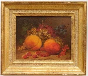 Still-life With Peaches And Berries by William Mason Brown