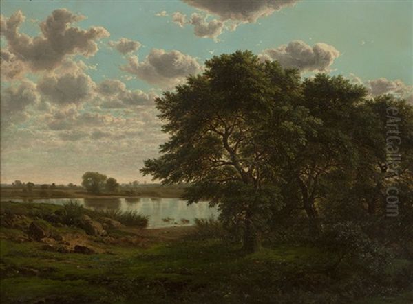 Pond In A New Jersey Landscape - view 1