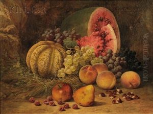 Fruit Still Life Ein Plein Air by William Mason Brown