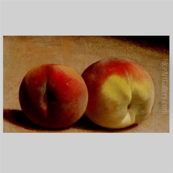 Still Life Of Peaches - view 1