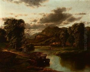 Hudson River Landscape With Figures