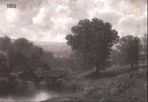 Landscape With A River In Hills - view 1
