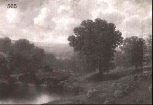 Landscape With A River In Hills