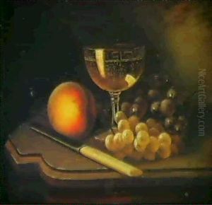 Champagne And Fruit by William Mason Brown