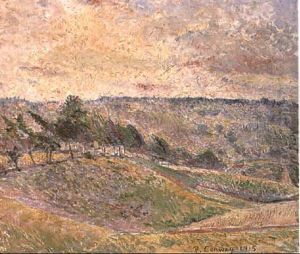 Dawn At Bourne, Near Farnham, Surrey by James Brown