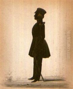 Silhouette Portrait Of A Solider by William Henry Brown