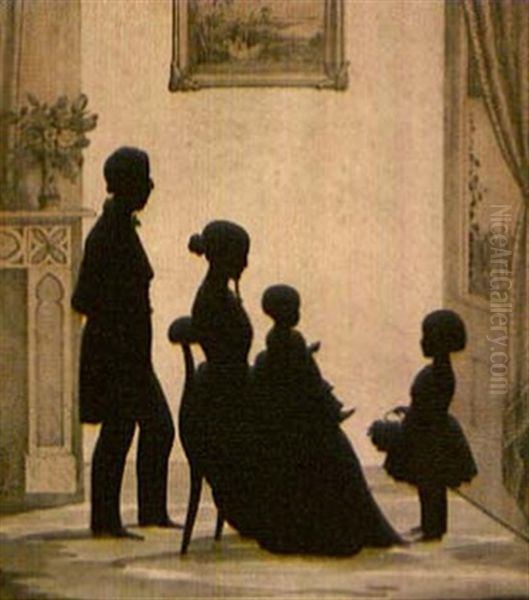 Silhouette Portrait Of A Family - view 1