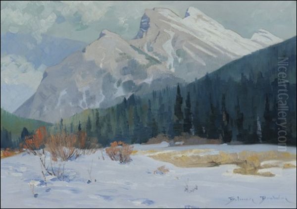 Mt. Rundle, Bow Valley - view 1