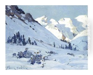 Stony Creek Pass, After A September Snowstorm by Belmore Browne