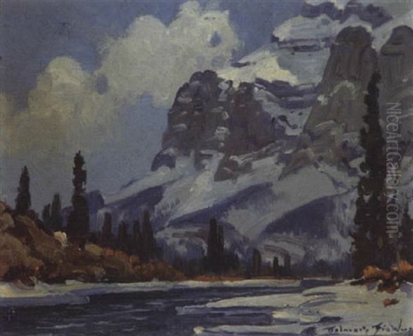 Snow Covered Cliffs - view 1