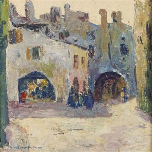 Arched Streets In Chioggia, Italy by George Elmer Browne