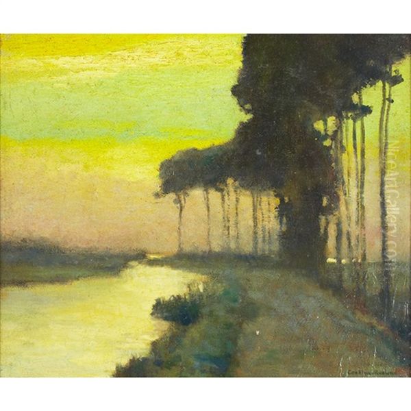 Evening Study, Bruges - view 1