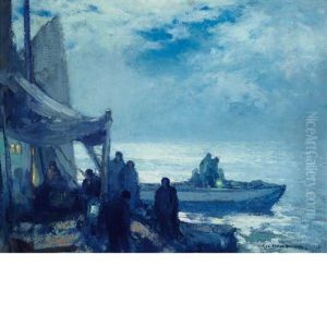 Evening Along The Shore by George Elmer Browne