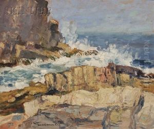 Waves Crashing On A Rocky Coast