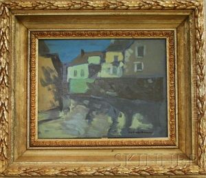 Village Street, Evening by George Elmer Browne