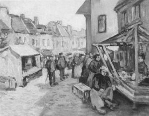 Market Place by George Elmer Browne