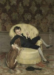 Tea Time by Hablot Knight Browne