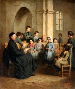 Reading The Bible by Henriette (Sophie) Bouteiller Browne