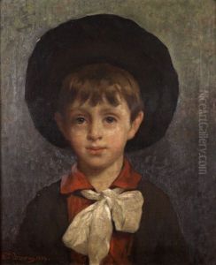 Portrait D'un Jeune Garcon Au Chapeau