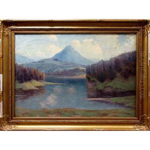 Untitled (lake & Mountains) by Joseph Archibald Browne