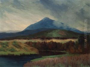 Misty In The Hills by Joseph Archibald Browne