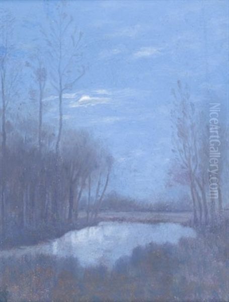 River Scene At Dusk - view 1