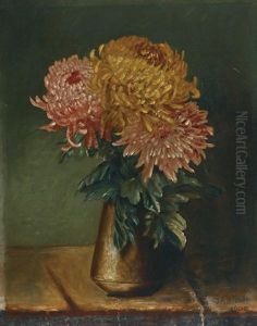 Chrysanthemums In A Vase