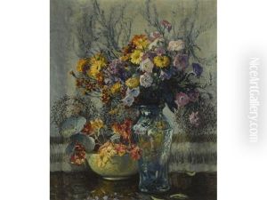 Still Life With Flowers by Matilda (Van Wyck) Browne