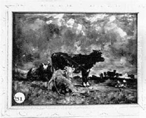 Cows In A Pasture by Matilda (Van Wyck) Browne