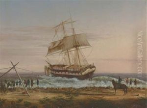 The "caspian" Run Aground