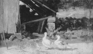 Ducks In The Barnyard